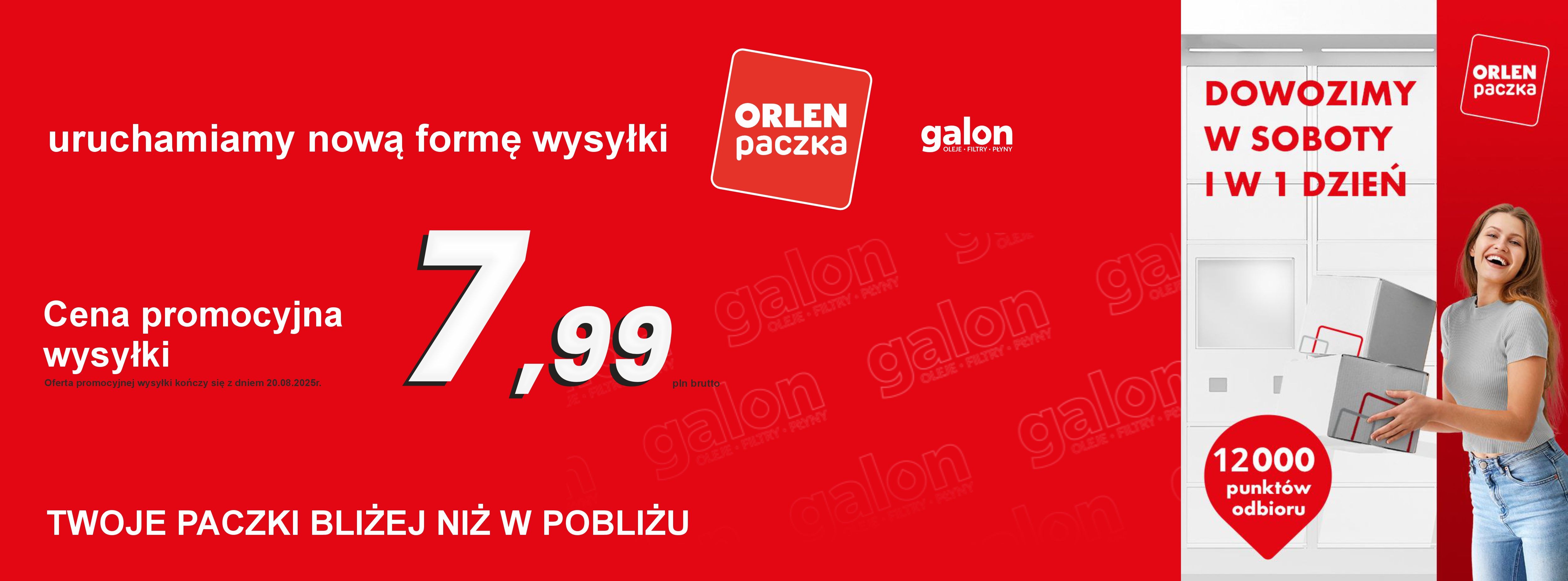 Baner promocja Orlen Paczka